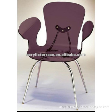 plum acrylic chair, chair, leisure acrylic chair
